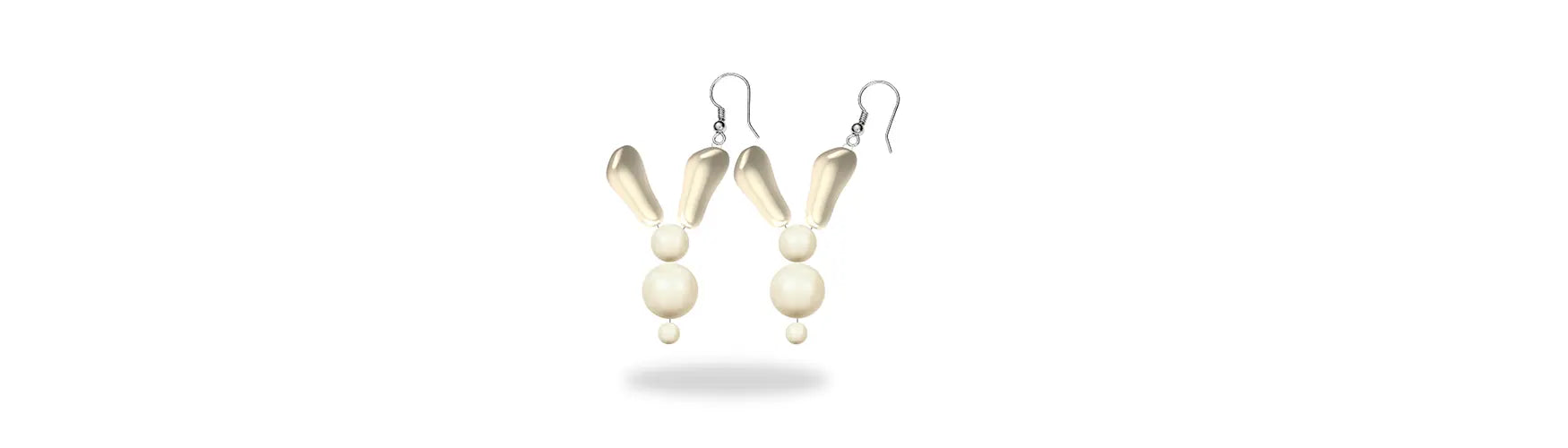 Swarovski Pearls Bunny Drop Earrings Jewelley Project