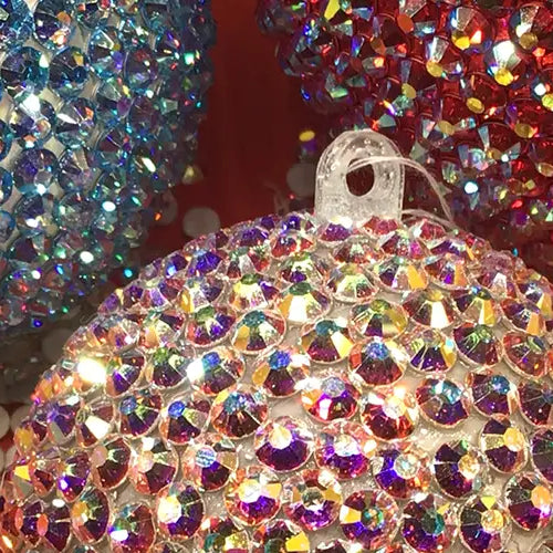 Decorate Christmas Baubles with Preciosa Flatback Crystals