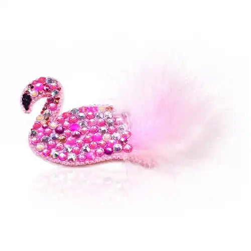 Swarovski Crystals Flamingo Brooch Embellishment Project