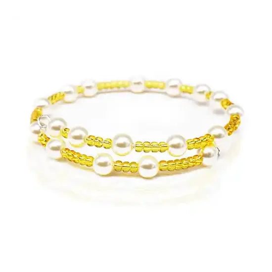 Memory Wire Pearl Bracelet Jewellery Making Project