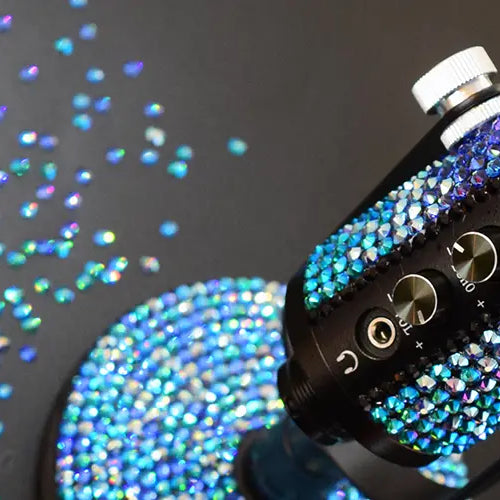 How To Glue Rhinestones Onto A Metal Microphone