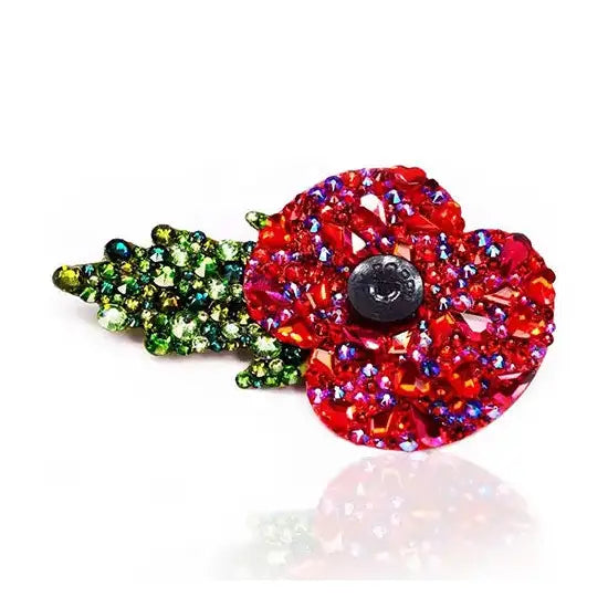 Preciosa Flat Back Crystals Remembrance Poppy Project
