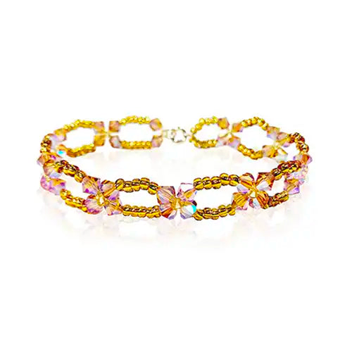 Preciosa Beads Topaz Bracelet Jewellery Making Project