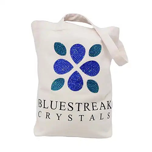 Tote Bag Flat Back Crystals Embellishment Project