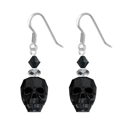 Skull Earrings Jewellery Project With Serinity Beads