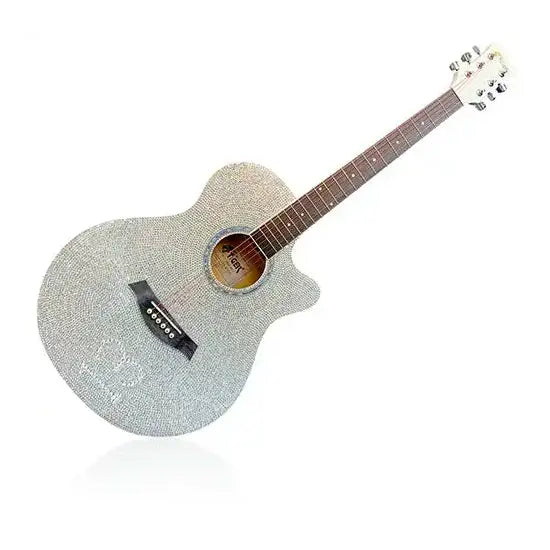 Swarovski Crystals rhinestone embellished acoustic guitar