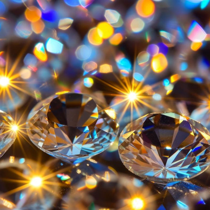 close up shot of sparkling crystals
