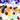 bicone beads in a mix of colours