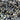 Rhinestones in an array of grey and dark colours