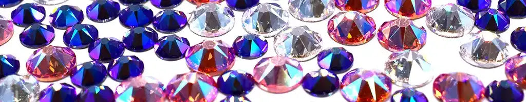 2088 Amber Glitter Glass Rhinestone Flatback Non Hotfix Crystals