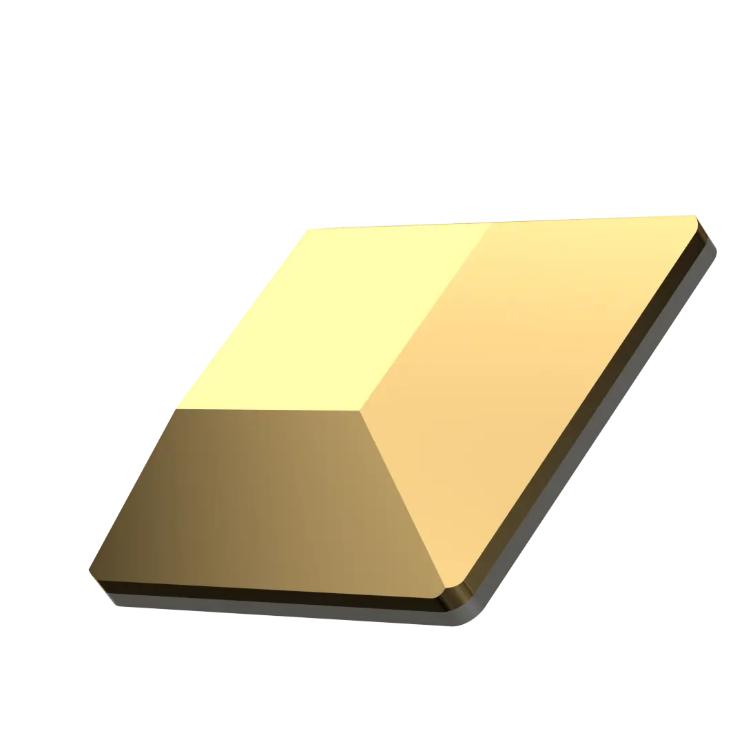 Swarovski Hotfix Flat Back Crystals Square (2400) Crystal Aurum