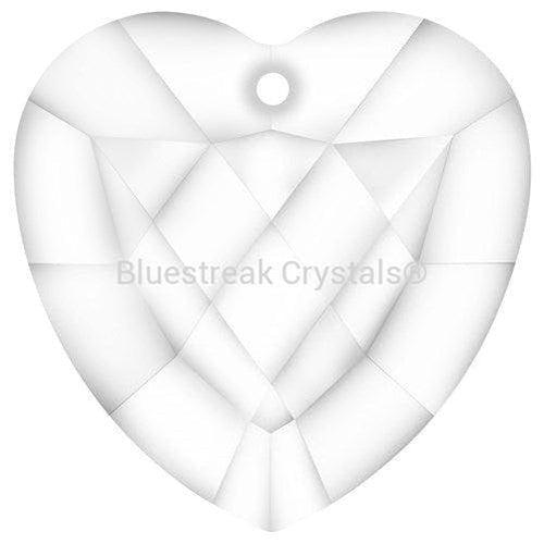 2727 Preciosa Lighting Crystal Heart - 40mm-Preciosa Lighting Crystals-Crystal Bermuda Blue-Pack of 50 (Wholesale)-Bluestreak Crystals