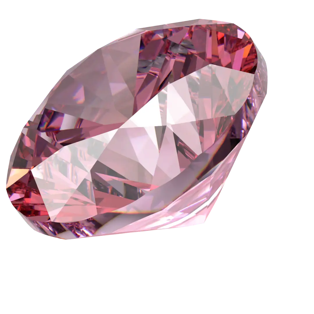 Swarovski Zirconia Round Pure Brilliance Cut Fancy Pink