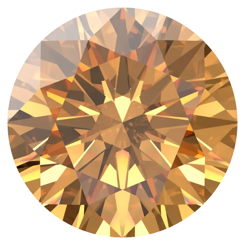 Swarovski Zirconia | Round Pure Brilliance Cut Amber
