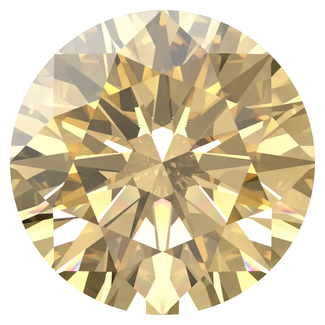 Swarovski Zirconia Round Pure Brilliance Cut Fancy Yellow