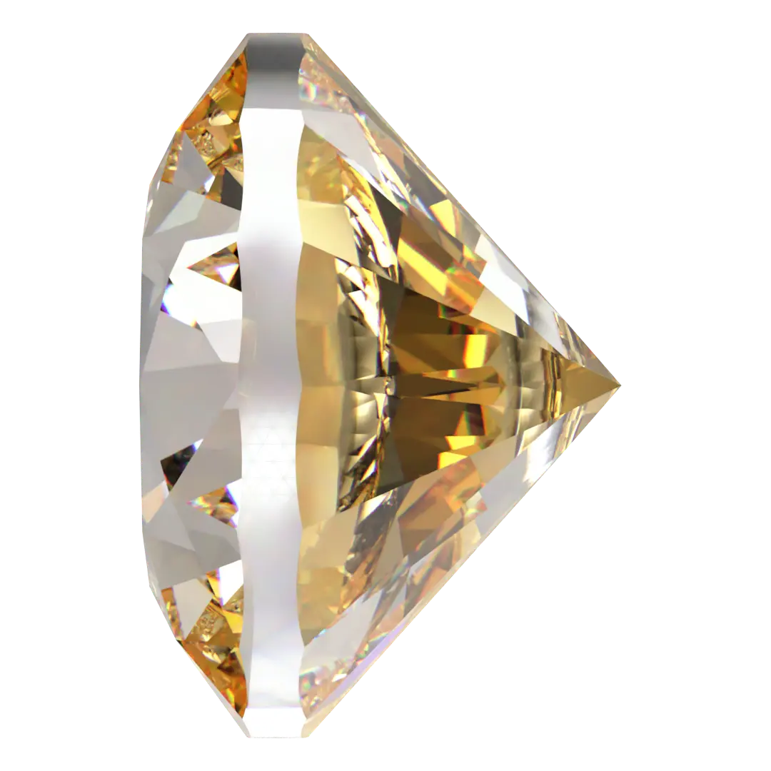 Swarovski Zirconia Round Pure Brilliance Cut Fancy Yellow