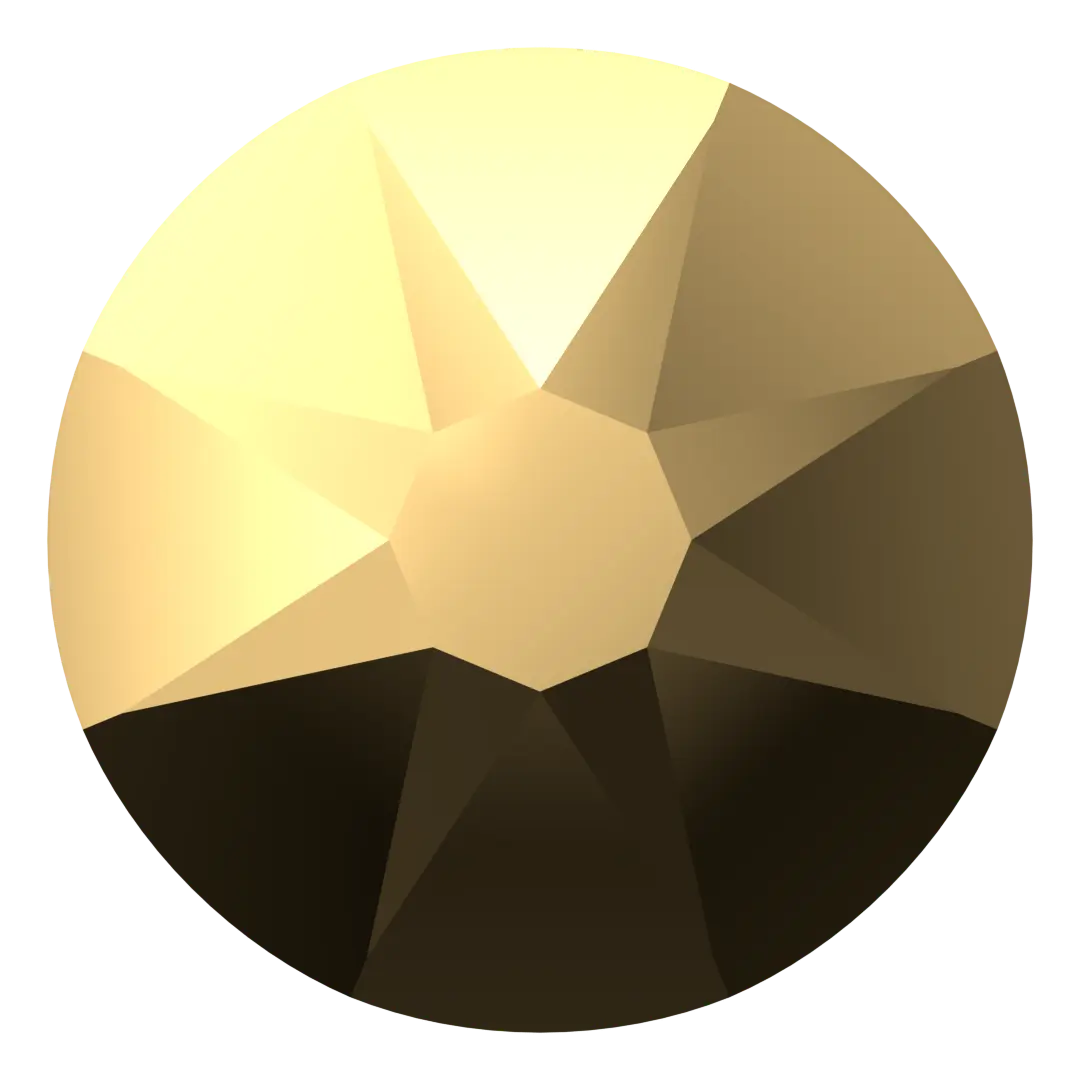 Swarovski Flat Back Crystals Non Hotfix (2000, 2058 & 2088) Crystal Aurum