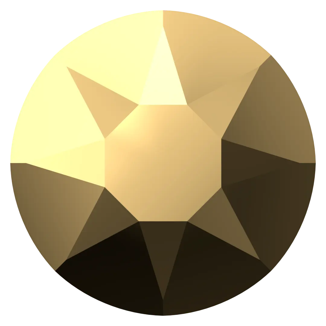 Serinity Hotfix Flat Back Crystals (2000, 2038 & 2078) Crystal Aurum