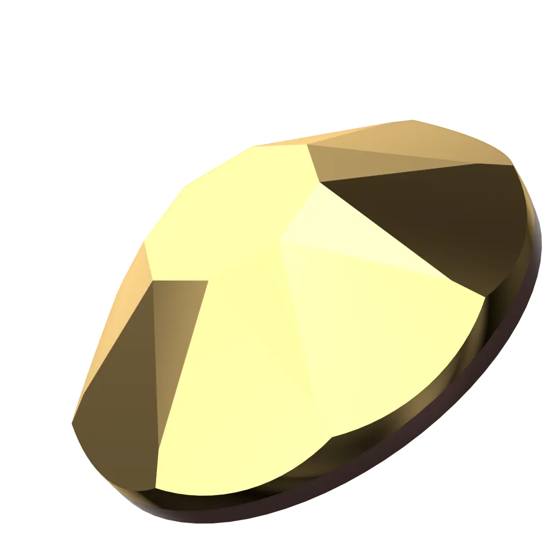 Serinity Hotfix Flat Back Crystals (2000, 2038 & 2078) Crystal Aurum