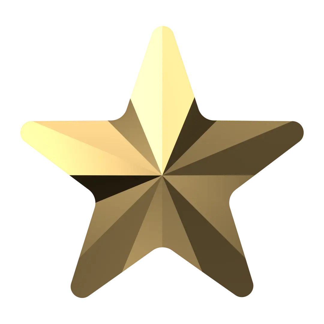 Swarovski Fancy Stones Star (4745) Crystal Aurum