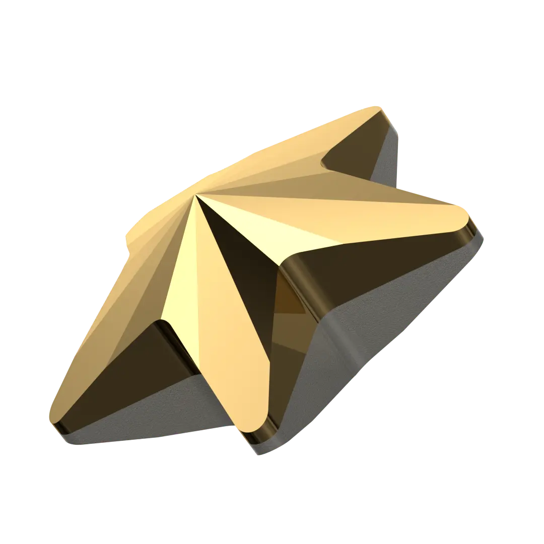 Swarovski Fancy Stones Star (4745) Crystal Aurum