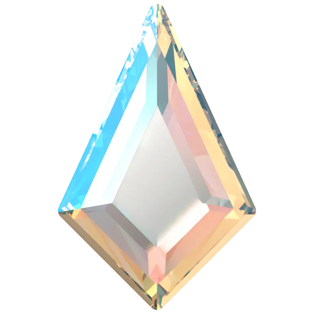 Swarovski Hotfix Flat Back Crystals Kite (2771) Crystal Shimmer