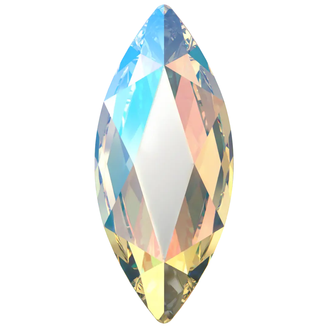 Serinity Hotfix Flat Back Crystals Marquise (2201) Crystal Shimmer