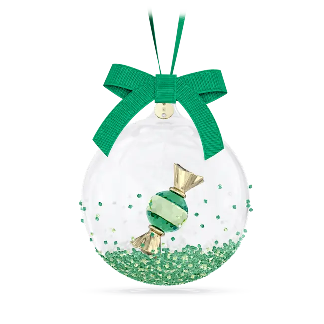 Swarovski Holiday Cheers Dulcis Ball Ornament Green