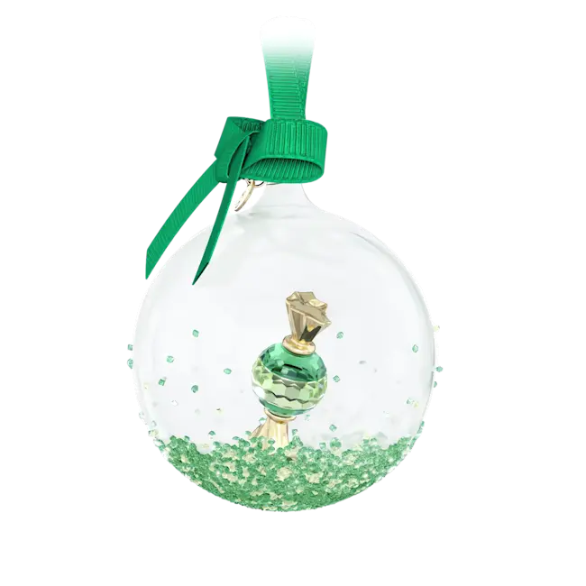Swarovski Holiday Cheers Dulcis Ball Ornament Green