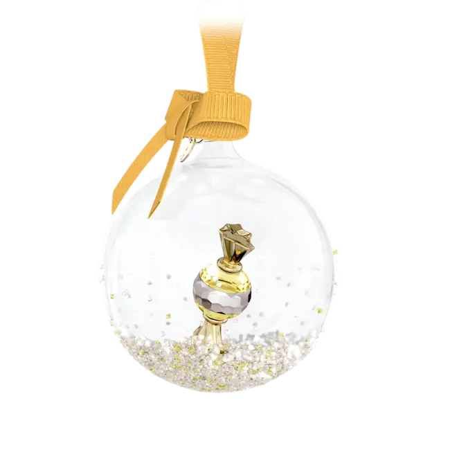Swarovski Holiday Cheers Dulcis Ball Ornament Yellow