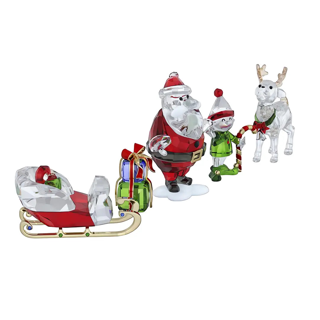 Swarovski Holiday Cheers Santa Story Set
