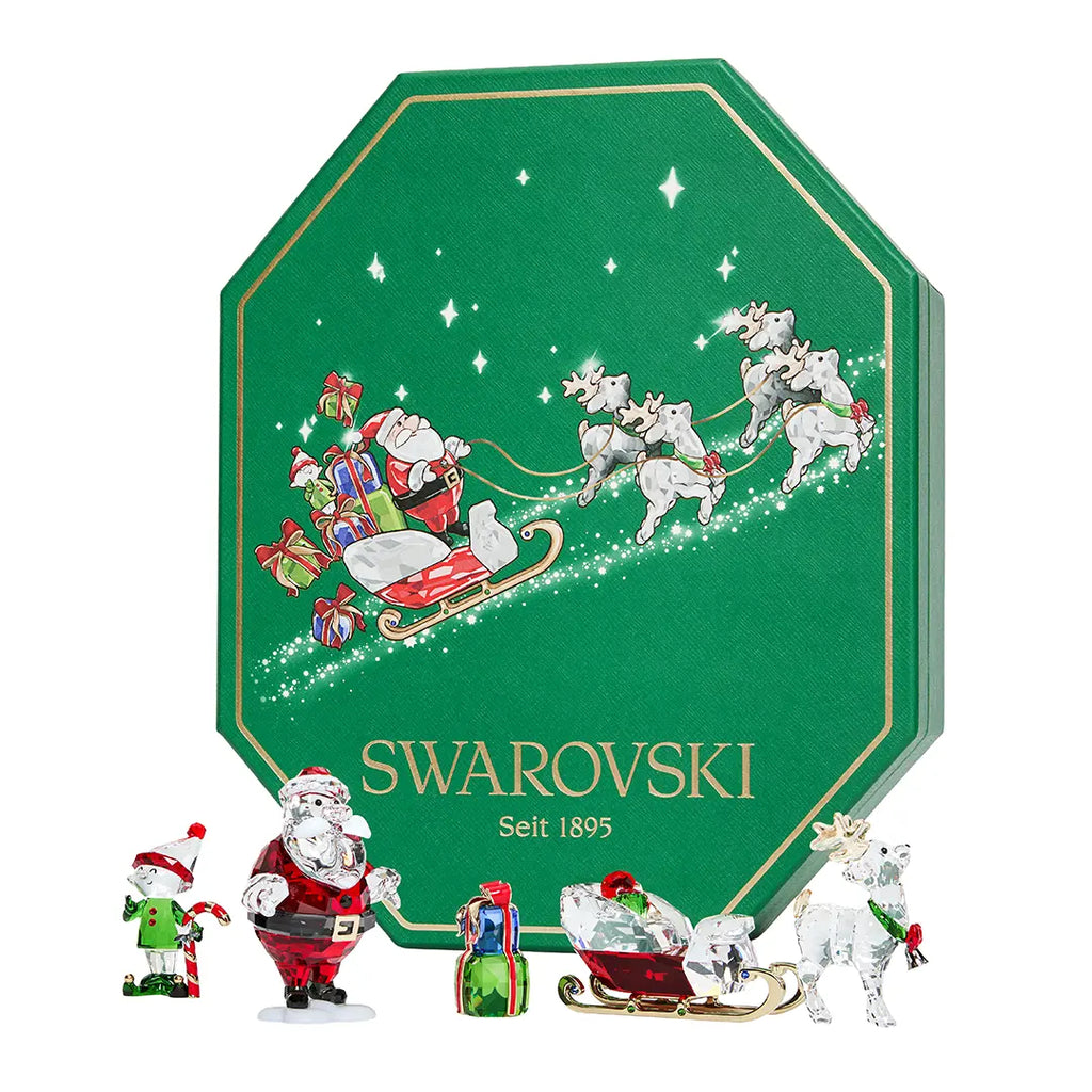 Swarovski Holiday Cheers Santa Story Set
