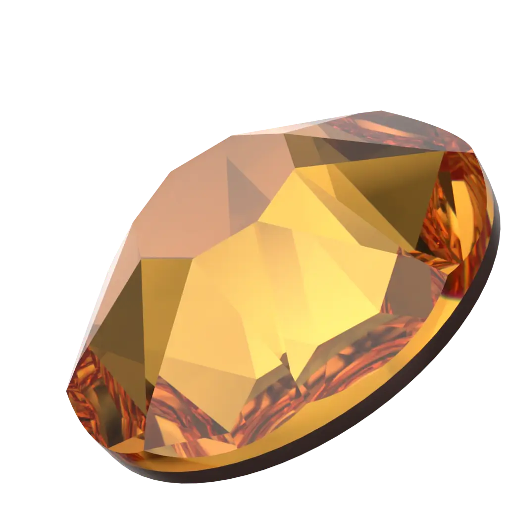 Serinity Hotfix Flat Back Crystals (2000, 2038 & 2078) Dark Orange