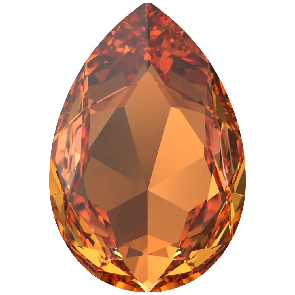Swarovski Fancy Stones Large Pear (4327) Dark Orange