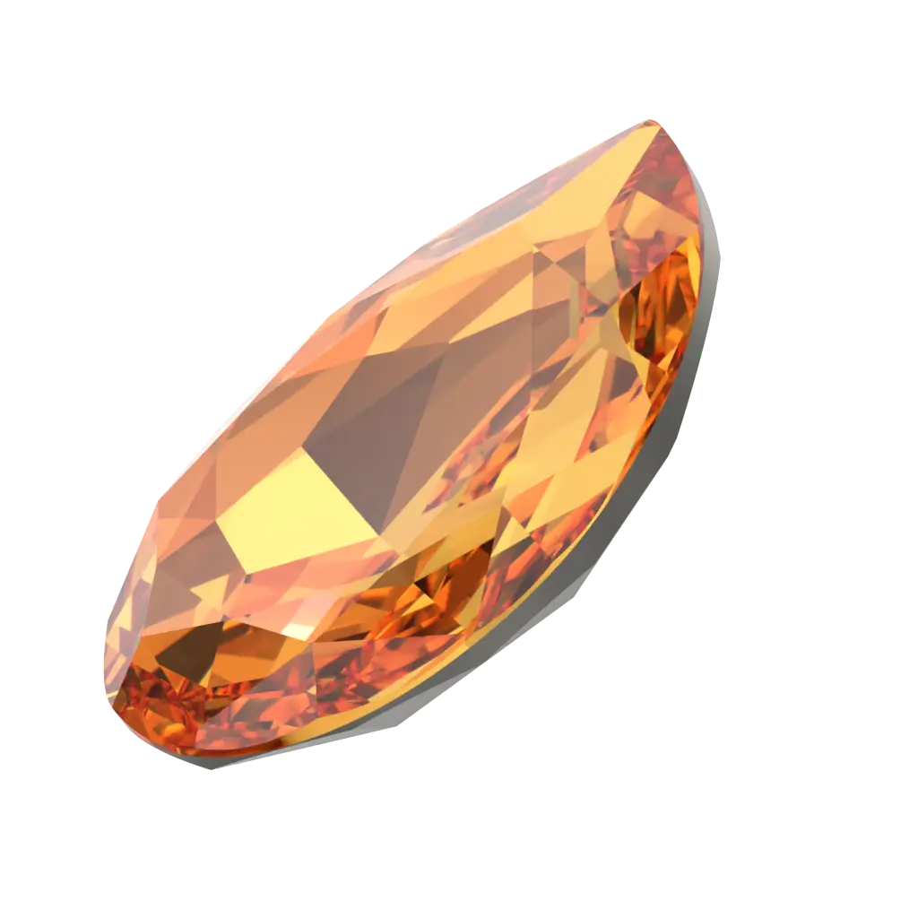 Swarovski Fancy Stones Large Pear (4327) Dark Orange