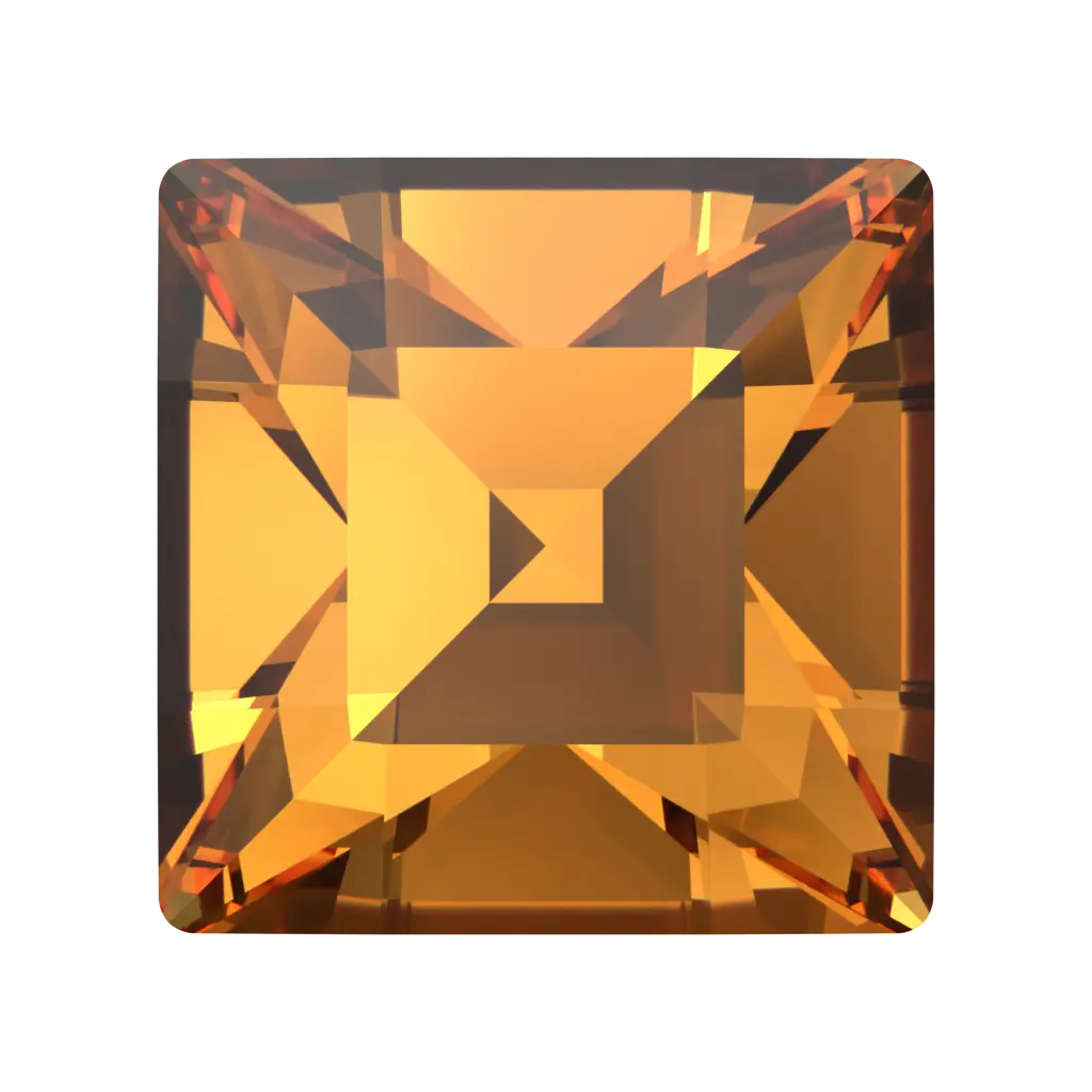 Swarovski Fancy Stones Xilion Square (4428) Dark Orange