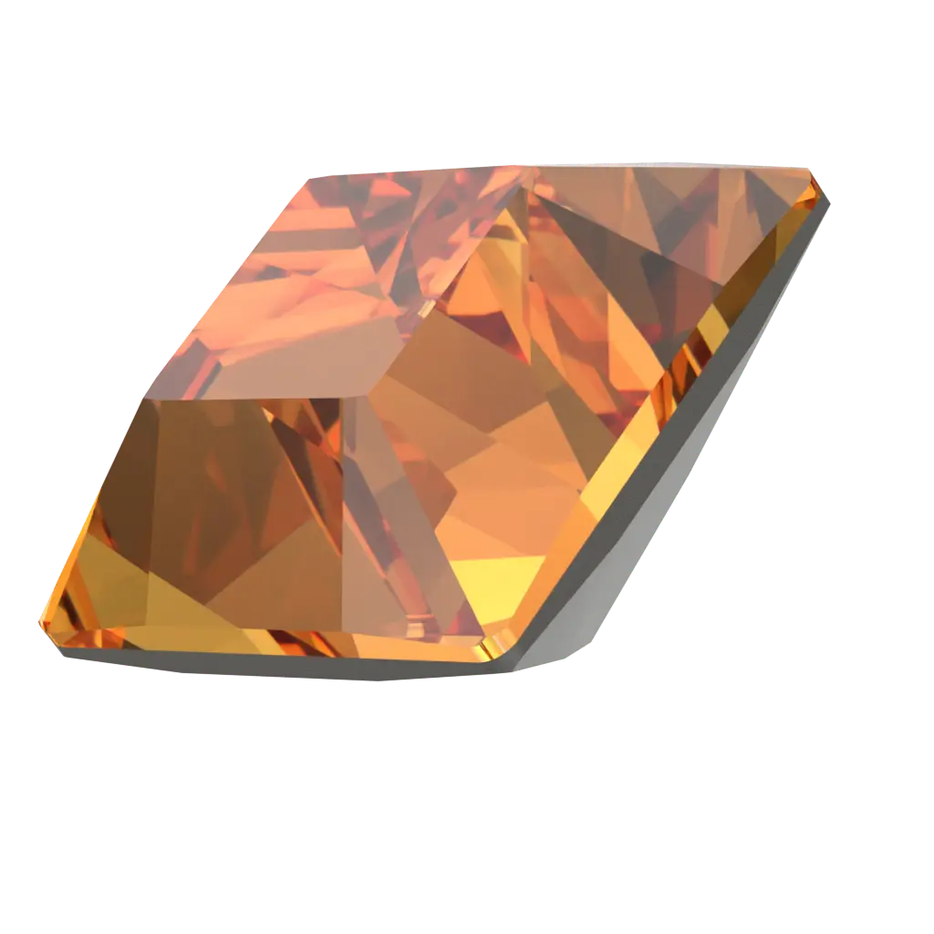 Swarovski Fancy Stones Xilion Square (4428) Dark Orange