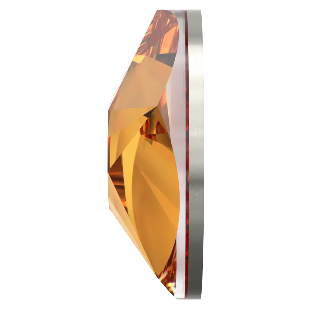 Serinity Flat Back Crystals Non Hotfix Star Rose (2100) Dark Orange