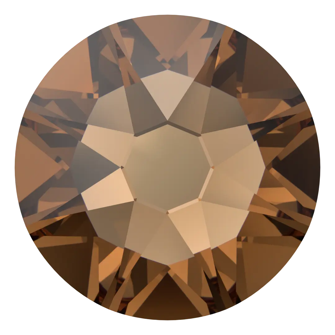 Serinity Flat Back Crystals Non Hotfix (2000, 2058 & 2088) Light Smoked Topaz