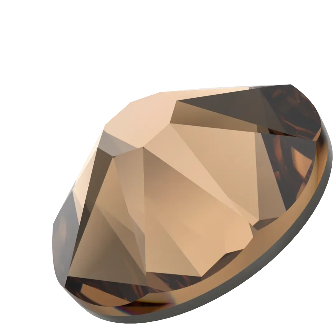 Serinity Flat Back Crystals Non Hotfix (2000, 2058 & 2088) Light Smoked Topaz