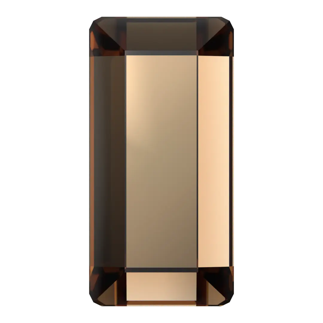 Serinity Hotfix Flat Back Crystals Baguette (2510) Light Smoked Topaz