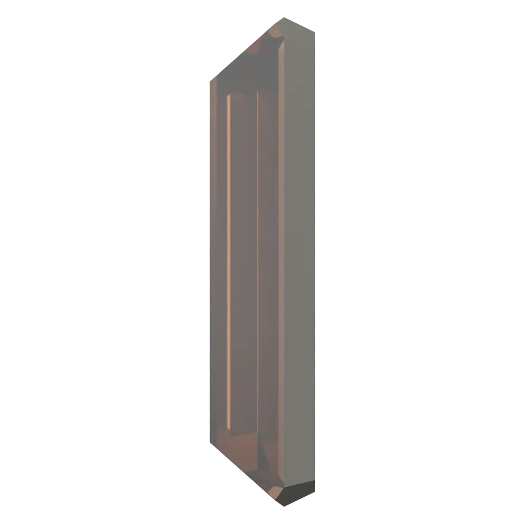 Swarovski Hotfix Flat Back Crystals Baguette (2510) Recreated Light Smoked Topaz