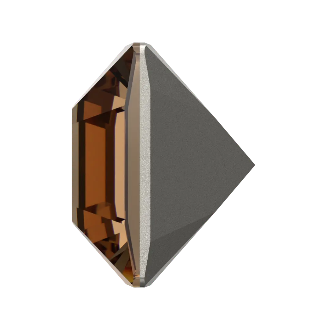 Swarovski Fancy Stones Xilion Square (4428) Recreated Light Smoked Topaz