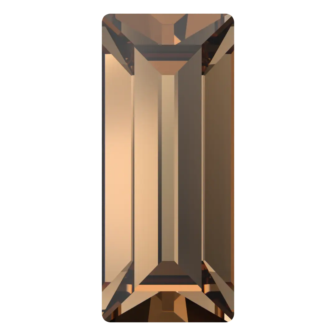 Swarovski Fancy Stones Baguette (4501) Recreated Light Smoked Topaz