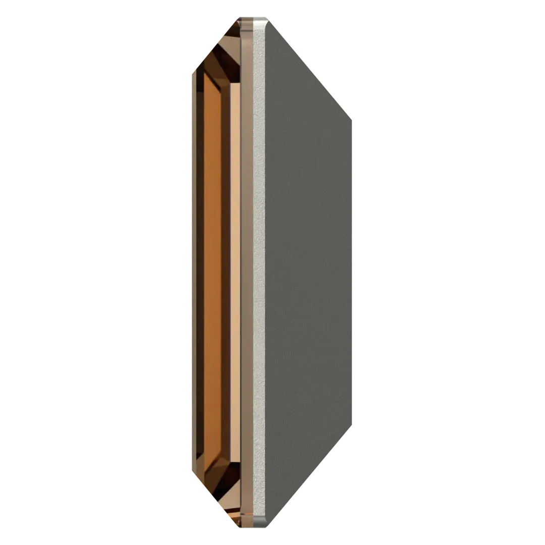 Swarovski Fancy Stones Baguette (4501) Recreated Light Smoked Topaz