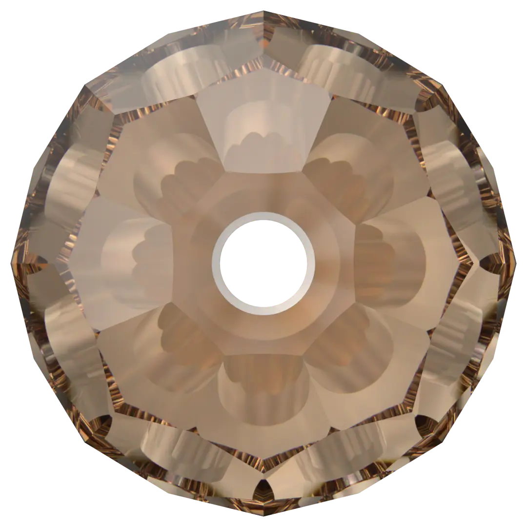 Swarovski Crystal Beads Round (5000) Recreated Light Smoked Topaz