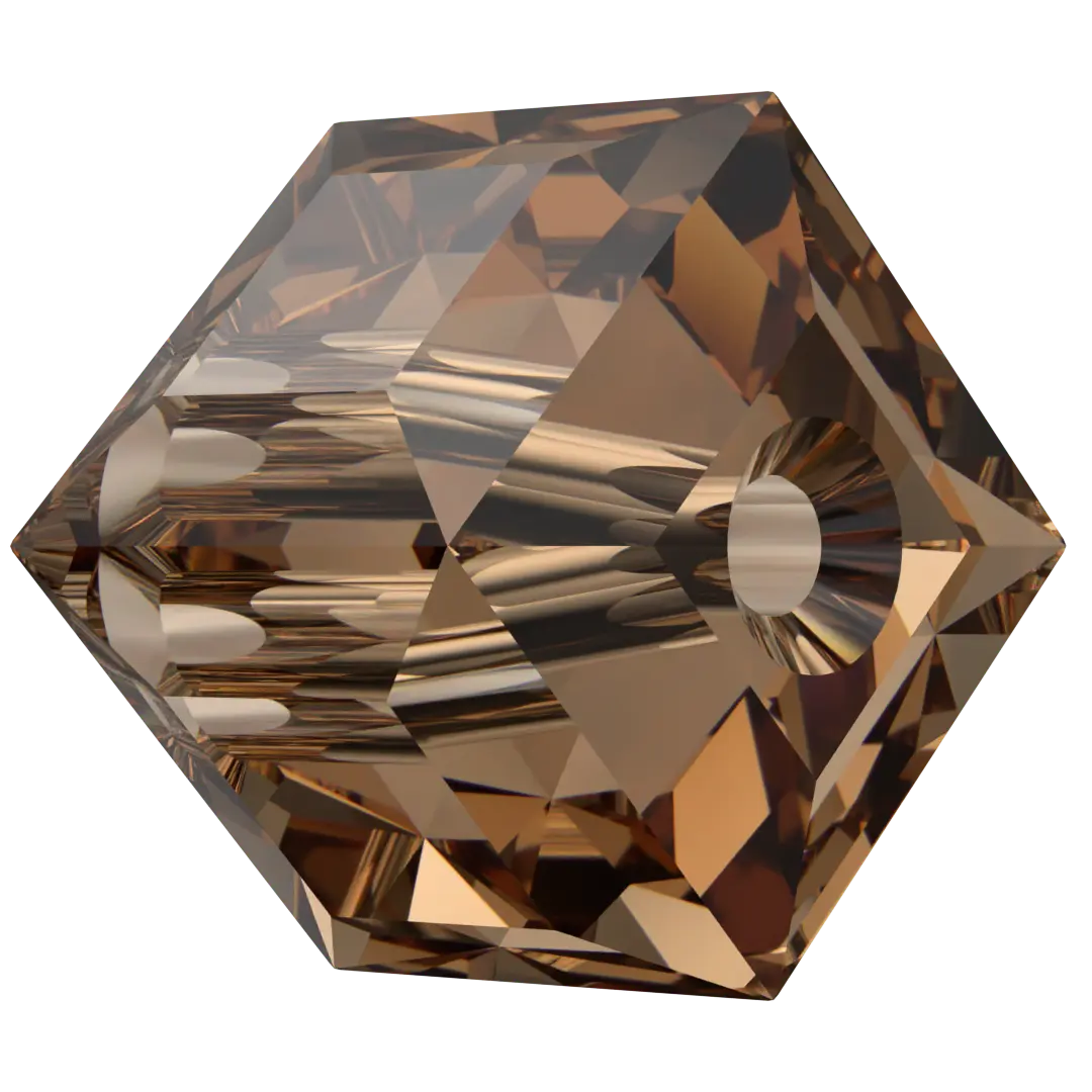 Serinity Crystal Beads Cube (5601) Light Smoked Topaz