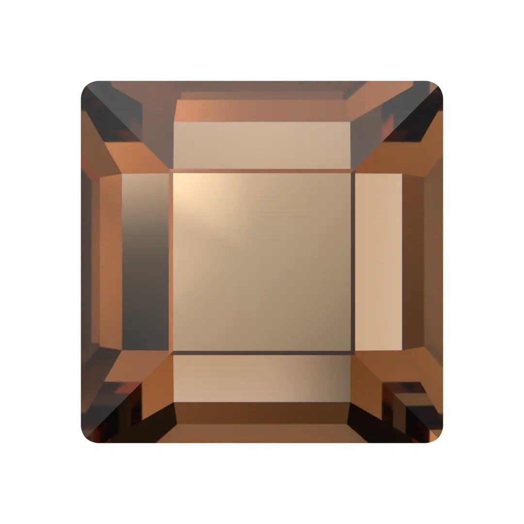 Swarovski Flat Back Crystals Non Hotfix Square (2400) Recreated Smoked Topaz