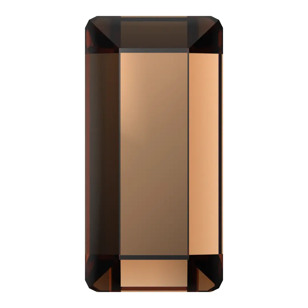 Serinity Hotfix Flat Back Crystals Baguette (2510) Smoked Topaz
