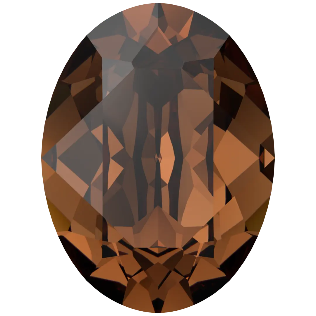 Swarovski Fancy Stones Oval (4120) Recreated Smoked Topaz